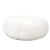 otoez Round Plush Donut Pet Bed Fur Donut Cuddler Warm