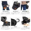 DOPPELGANGER DBT568-BK Riders Holster Bag 2 [Motorcycle Body Bag] Capacity