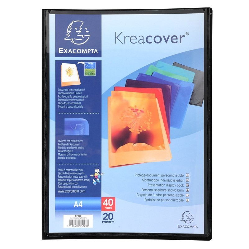 Exacompta - Ref 5720E - Kreacover Collection - Semi-Rigid Opaque