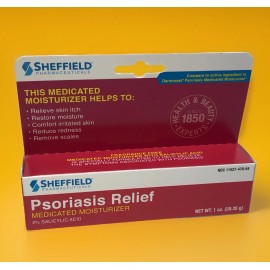 Dr. Sheffield's PSORIASIS Moisturizer 2% Salicylic Acid Exp:03/26 New
