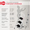 Hailo K20 3-Step Folding Ladder with Sturdy Steel Frame, 330