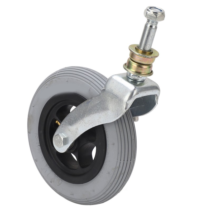Wheelchair Replacement Wheel Grey 6 Inch PU Inflatable Universal Wheelchair