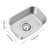 Rv Sink Stainless Steel Hand Wash Basin Kitchen, Single Bowl