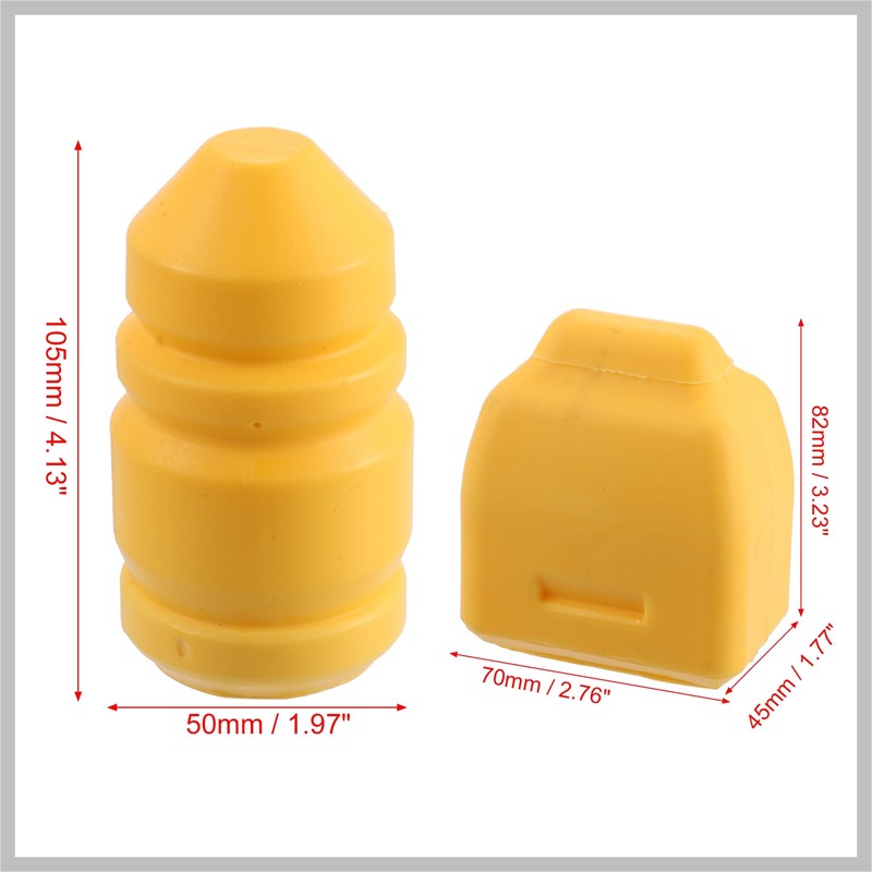 RATCHROLL Car Front Rear Jounce Bumper Stop Axle Bumpers Set