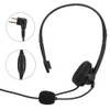 Auriculares ergonómicos Walkie Talkie, Diadema Ajustable 150Ω Auriculares unidireccionales Walkie