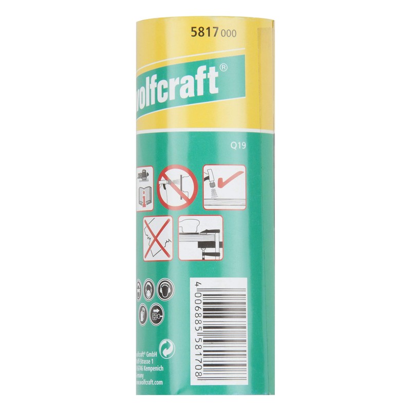 wolfcraft Sandpaper Roll for Metal/Varnish I 5817000, Black, 3 m