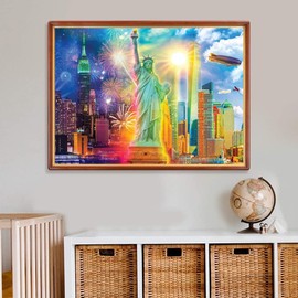 Jigsaw Puzzles for Adults 1000 Piece Statue of Liberty 27.56 x 19.69 Inch Jigsaw Puzzles for Adults Educational Game Challenge Toy 1000 Pieces Landmarks Puzzles for Adults