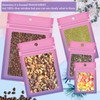 Funfery 100 Pcs Resealable Smell Proof Bags for Food Storage,Gradient