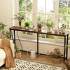 SUPERJARE 70 Inch Console Table with 2 Outlet and 2