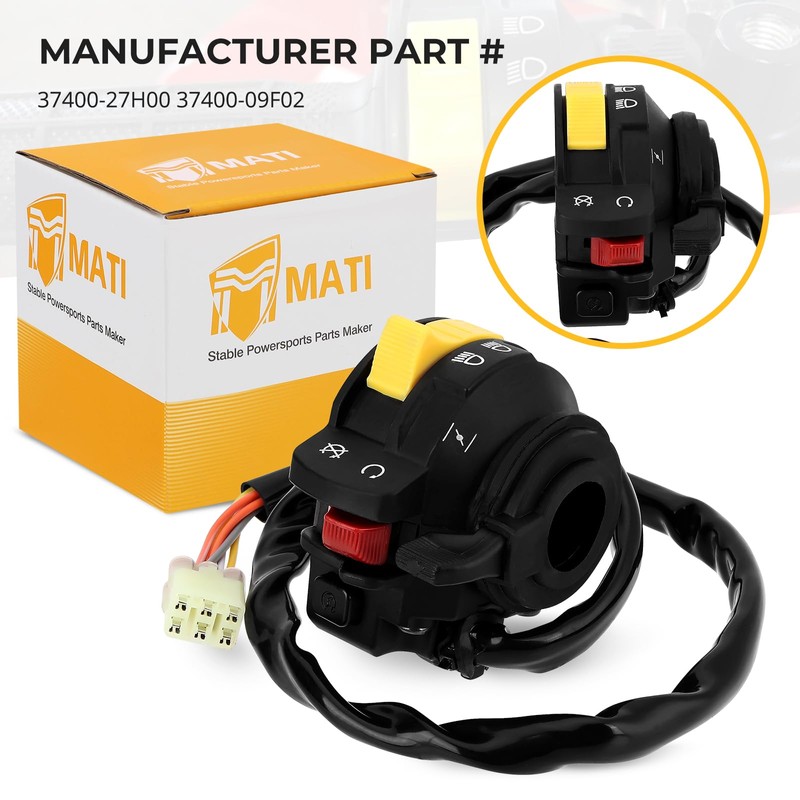 M MATI Left Handlebar Start Stop Headlight Switch for Suzuki
