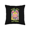 Peace, Love & Bath Bombs Psychedelic 70’ Style Throw Pillow
