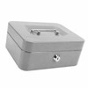 Small Locking Cash Box Portable Double Layers Safe Metal Money
