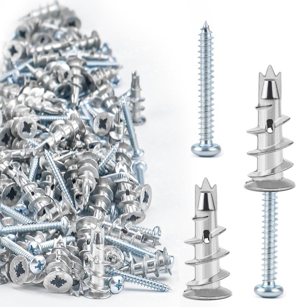 Plasterboard Dowel Metal Self-Drilling Cavity Dowel with Plaster Screws for