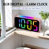 Lancoon Color Digital Clock with Snooze Function RGB Large Display