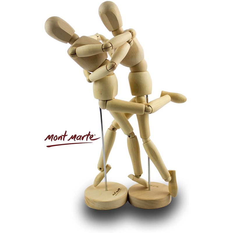 MONT MARTE Manikin Male 30cm - Body Doll, Wooden Puppet