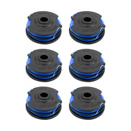 AC41RL3 Autofeed Dual Replacement Line and Spool Fit for Homelite UT41112 UT41121 UT41120 UT41113 UT41122 UT41112B 0.065 Inch 27FT Electric String Trimmers, 6 Pack