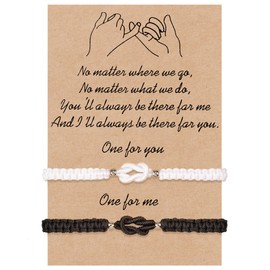 BOCHOI Couples Bracelets Matching Bracelets for Couples Gifts for Him and Her Long Distance Relationship Bracelet Anniversary Birthday Gifts for Girlfriend Boyfriend Husband Wife Soulmate