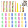 DGUSO 42Pcs Giocattoli a Molla e Tubo Colorati per Gatti