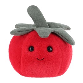 Apricot Lamb Tomato Food Plush Toys for Children, Soft Cute Cuddly Toy for Baby Girls and Boys, Fluffy Tomato Food, Red, 13 cm