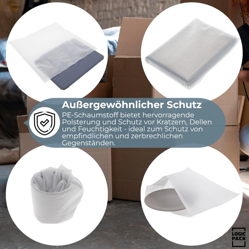 LOGIC PACK Packaging Material Pack of 100 Foam Film for