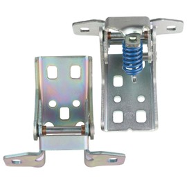 Upper & Lower Door Hinge for Front Door Left Driver Side Compatible with 2002-2011 Dodge Ram 1500 2500 3500 4500 5500 Dakota Truck Door Parts Replaces 55275631AB 55275634AA