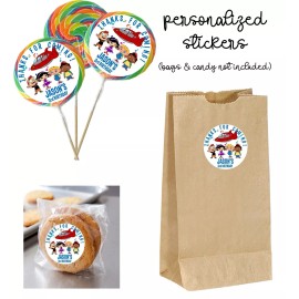 Unbranded LITTLE EINSTEINS Personalize STICKERS Lollipop goody bag birthday party favor