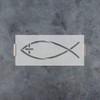Jesus Fish Cross Stencil Template - Reusable Stencils for Painting