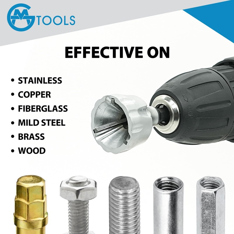 GMTOOLS Deburring External Chamfer Tool with YG8 Carbide Blade, Deburring