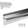 25" Shower Door Bottom Deflector for Chrome Framed Shower Door