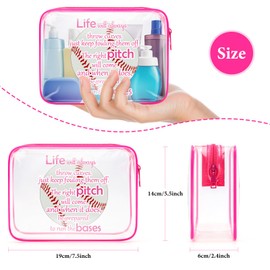 Softball Gifts for Women Makeup Bag Softball Gift for Team Inspirational Gifts for Softball Lovers Softball Cosmetic Bag Birthday Gifts for Softball Players Fans Softball Coach Softball Team Gifts