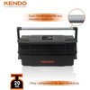 KENDO Caja de herramientas vacía de plástico ligera y extremadamente