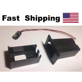 Unbranded 9v Battery box / compartment / case withb power cord - flush panel mount US ship