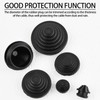 Duronge Pack of 60 Cable Grommets, 10 mm/20 mm/25 mm/30