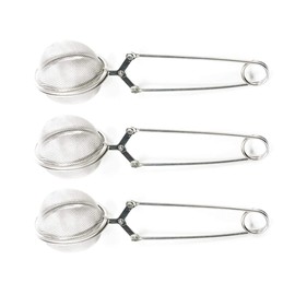 Snap Ball Tea Strainer with Handle (3 Pack) for Loose Leaf Tea and Mulling Spices Stainless Steel Strainer Perfect Pincer Tea Ball Tea Infuser Ball Infuser Tea Filter Tea Tong by ARTIST