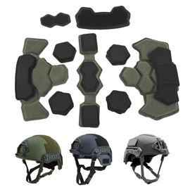 Helmet Padding Kit, Helmet Pad, Helmet Inner Padding Net Foam Pads Kit, Universal Motorcycle Tactical Cushions, Icycle Replacement Universal Foam Pads Set Cushions (Army