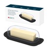 KITCHENDAO Airtight Butter Dish with Lid for Countertop and Refrigerator