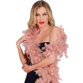 W WIDMANN MILANO Party Fashion - Feather Boa, Length Approx. 180 cm, Feather Scarf, Accessory, Theme Party