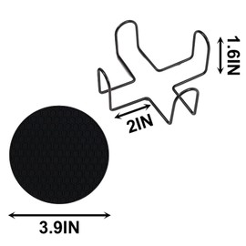 Black Silicone Coasters Set of 8 with Holder, Thickened Cup Mat for Hot or Cold Drinks, Beer, Coffee, Various Cups, Coaster for Anti Overflow Tabletop Protection and Decor, Non Slip and Non Stick