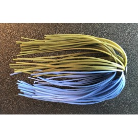 RC Takle Bass Jig Skirts - Lot Of 10 - Flat Green Pumpkin / Blue - Tournament Quality