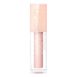 Maybelline Gloss hidratante para labios Lifter Gloss Tono 002 Ice, 5.4ml - Brillo de labios de larga duración, formulado con Ácido Hialurónico, sin sensación pegajosa