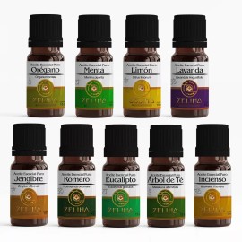Zeliha Kit Esenciales: 9 Aceites Eseniales Zeliha 100% Puros 15ml