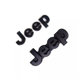 Mopar 2014-2022 Jeep Grand Cherokee Black Replacement Nameplate Emblem Set Mopar OEM