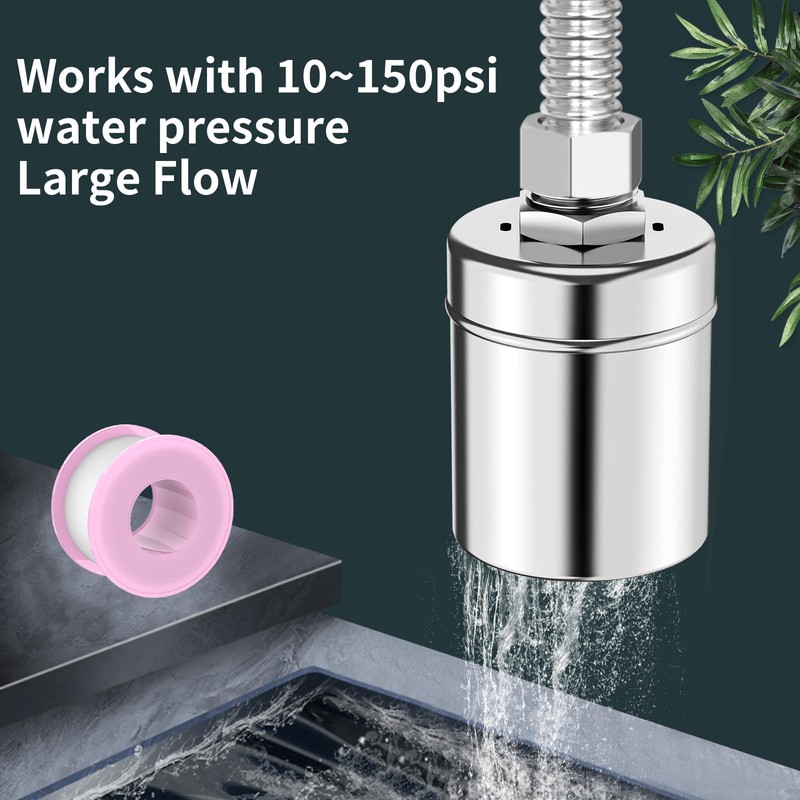 Stainless Steel Automatic Water Level Control Float Valve, 2-Pack, 1/2