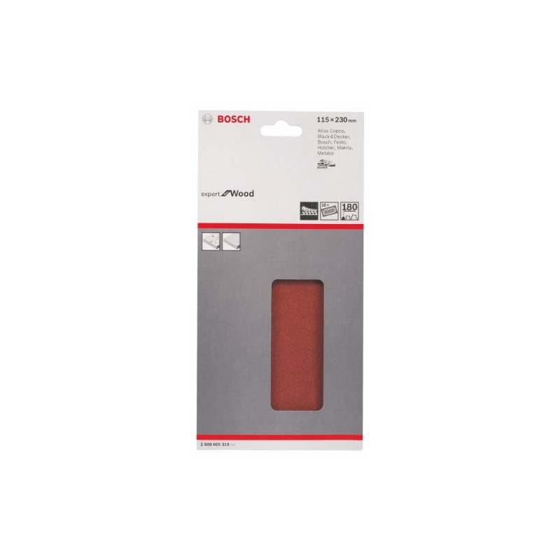 Bosch 2608605319 Wood Velcro 14 holes115x230 G180, 115 x 230