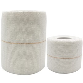 Elastic Tape 5cm x 4.5 Rugby Lifting Strapping Tape for Ankle, Knee, Elbow, Extra Strong (White)