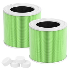 2-Pack HY1800 Replacement Filters for Honeyuan/MORENTO/Loytio Air Purifiers | 3-in-1 filtration with Enhanced Carbon Technology | Compatible with CHIVALZ/AYAFATO/IOIOW HY1800 Models