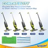 KEEPOW Reusable Mop Pads Refills, Vacmop Replacement Pads Compatible with