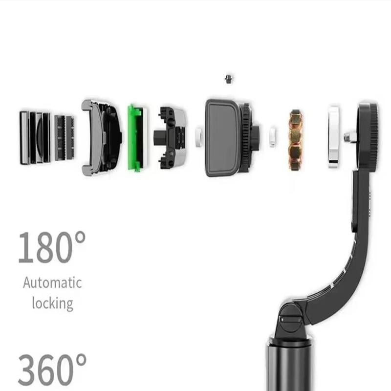 2025 NEW Gimbal Stabilizer Selfie Stick Foldable Wireless Tripod with