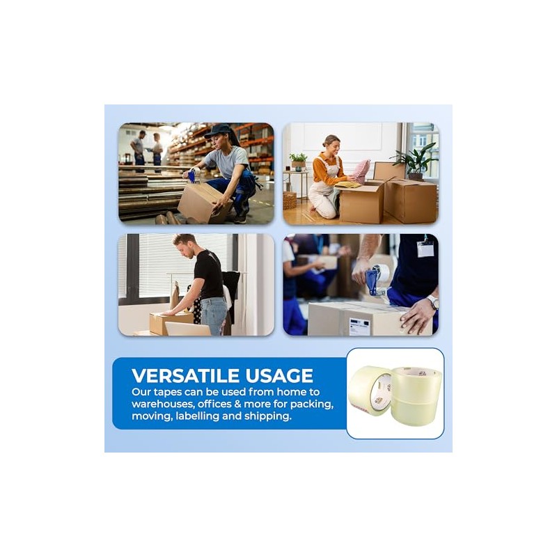 Double Dragon Clear Packaging Tape – 48mm wide, 66m long