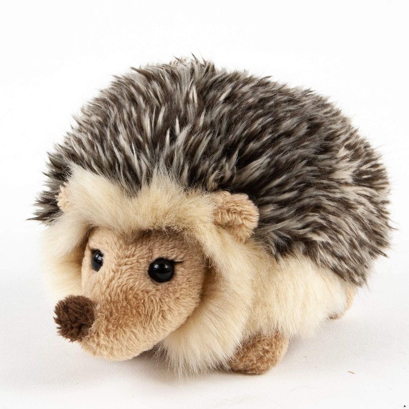 Teddys Rothenburg by Uni-Toys Cuddly Toy Hedgehog Grey Brown Lying